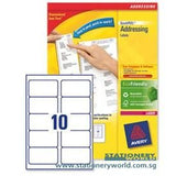 Avery Address White Labels 99.6 x 57mm L7173-100