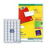 Avery White Laser Labels 38 x 21mm L7651-100