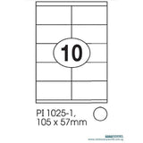 Print-it Laser White Labels 105 x 57mm PI-1025-1 - Obbo.SG