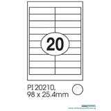 Print-it Laser White Labels 98 x 25.4mm PI-20210
