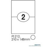 Print-it Laser White Labels 210 x 148mm PI-212