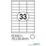 Print-it Laser White Labels 70 x 25.4mm PI-33311