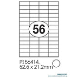 Print-it Laser White Labels 52.5 x 21.2mm PI-56414