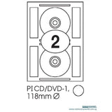 Print-it Laser Labels 118mm PI-CD/DVD-1