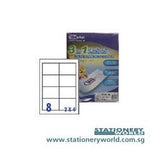Unistat 3 in 1 Laser White Labels 96.5 x 67.7mm 4280