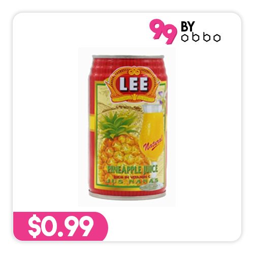 Lee Pineapple Juice Can - 325ml - Obbo.SG
