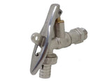 Stainless steel handle brass CR lockable union tap