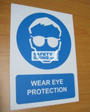 Wear Eye Protection (M011E_ALU) - Obbo.SG