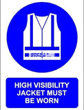 High Visibility Jacket Must Be Worn (M007_ALU) - Obbo.SG