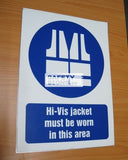 Hi-Vis Jacket Must Be Worn In This Area (M007B_ALU)