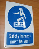 Safety Harness Must Be Worn (M009B_ALU)