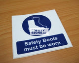 Safety Boots Must Be Worn (M012C_VNL) - Obbo.SG
