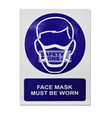 Face Mask Must Be Worn (M005_ALU) - Obbo.SG