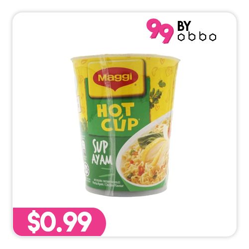 Maggi Hot Cup - Sup Ayam - 58g - Obbo.SG