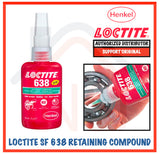 LOCTITE 638 Retaining Compound 50ml High Strength Adhesive for Thread Locking and Sealing