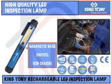 King Tony 9TA28 Handheld Rechargeable LED Pen Light Set Work Lamp with Magnetic Base - Obbo.SG