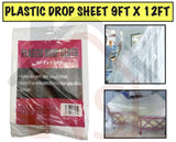 Waterproof and Dust Proof Protect Against Paint Spillage Plastic Cover / Drop Sheet Excellent Coverage for Flooring, Furniture, Electrical Appliances