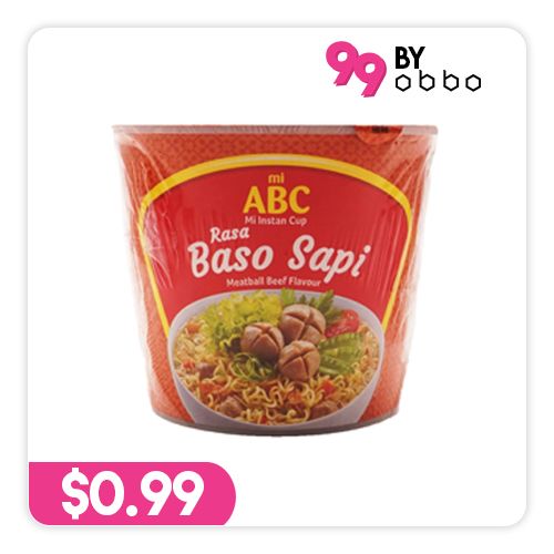 Mi ABC Cup - Baso Sapi - 60g - Obbo.SG