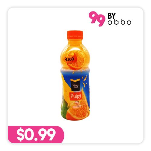 Minute Maid Pulpy Orange Juice Bottle - 300ml - Obbo.SG
