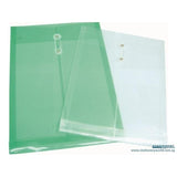 PVC Data Envelope with String and Button Foolscap Size 119 Yellow - Obbo.SG