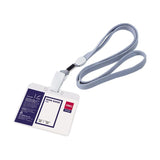 Deli Name Badge with Lanyard Horizontal Pack of 10 E5756 - Obbo.SG