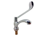 Chrome plated lever handle basin pillar tap