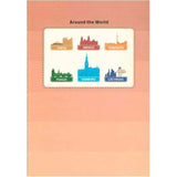 'Around The World' A5 Size Note Book R32K30-0060 (Pack of 8 Books) - Obbo.SG