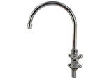 Quick turn action pillar sink tap with projection spout - Obbo.SG