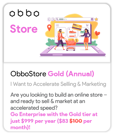 ObboStore - Gold Plan - Annually - Obbo.SG
