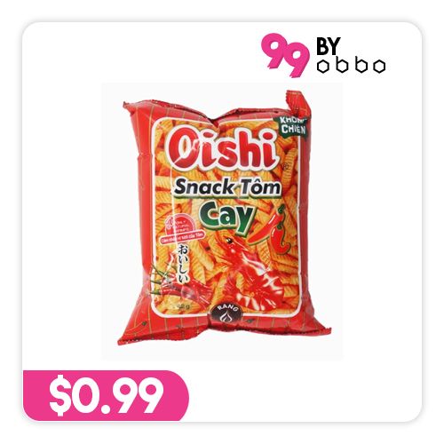 Oishi Prawn Cracker - Spicy - 42g - Obbo.SG