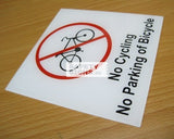 No Cycling No Parking of Bicycle (P023_ACR)