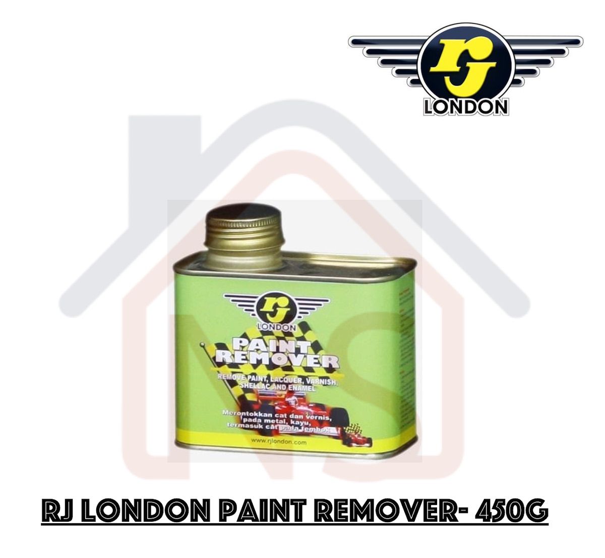RJ London Paint Remover 450g / Paint Removing Solution /  Removes Paint , Lacquer, Varnish, Shellac - Obbo.SG