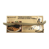 Unbleached Bamboo Kitchen and Hand Towels CS-KHT-60 - Obbo.SG