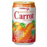 POKKA Carrot Fruit Juice Can Drink 300ml x 24 - Obbo.SG