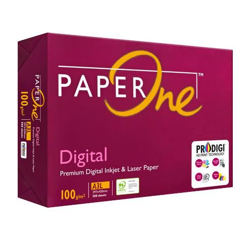 PaperOne Digital Premium Inkjet and Laser Paper 100gsm A3 - Obbo.SG