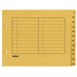 Arch File Index Divider Brown