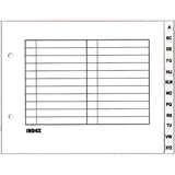 Arch File Index Divider White