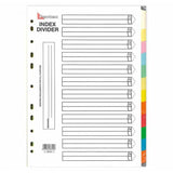12 Part Colour Index Divider 4 Sets - Obbo.SG
