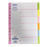 ABBA 6 Colour Index Divider AB-22028