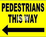 Pedestrians This Way, Left (CS014_ALU) - Obbo.SG