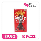 Glico Pocky Biscuit Sticks - Chocolate - 10 Packs