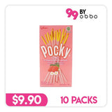Glico Pocky Biscuit Sticks - Strawberry - 10 Packs