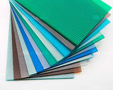 Polycarbonate Sheet, Hollow Sheet / Twin-wall - TINTED TURQUOISE / GREENISH BLUE