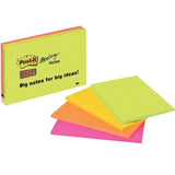 3M Post-it Meeting Notes Super Sticky Neon 6845-SSP