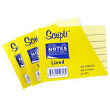 Scripti Removable Stick On Notes Lined 50346 - Obbo.SG