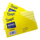 Scripti Removable STICK-ON Notes with Lines 50356 5X3inch - Obbo.SG