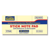 Suremark Stick Note Pad 50 x 40mm SQ6653/3 - Obbo.SG
