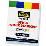 Suremark Stick Paper Index Marker 14 x 75mm SQ-6674 - Obbo.SG