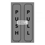 Push Pull Vertical silver black (PP016_Silver_ACR) - Obbo.SG