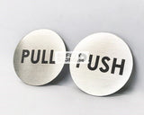 Push Pull Round stainless steel (PP017_SS) - Obbo.SG
